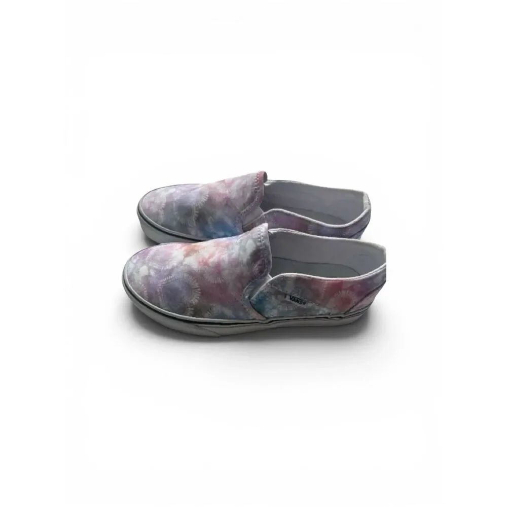 Vans Women’s Heart Tie Slip Ons Multicolor Sneakers shoes Sz 6
